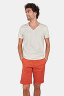 T Shirt Col V Sable