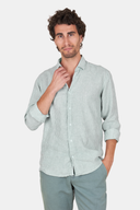Chemise Lin Rayure Amande