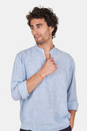 Tunique Lin Rayé Marine