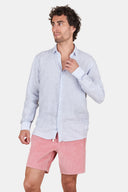 Chemise Lin Rayé Ciel
