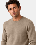 Pull Col Rond Mérinos Taupe